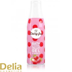 DAIRY FUN Gel za kupanje i tuširanje - Jagoda  400ml